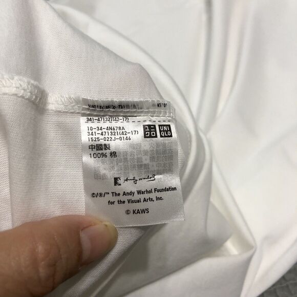 UNIQLO x KAWS Warhol Shirt Men XL|L White Andy Warhol Banana Collab Art 471321 - Picture 7 of 12